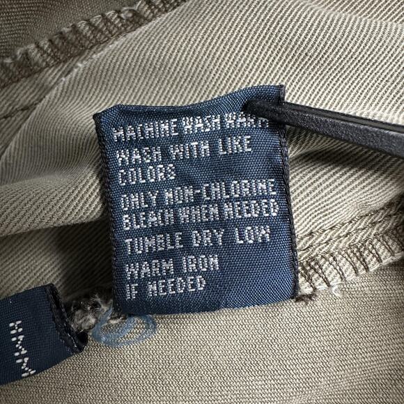 Polo Ralph Lauren Shorts Mens 38 Khaki Green Cargo Polo 67 Chino 100% Cotton - Picture 12 of 16